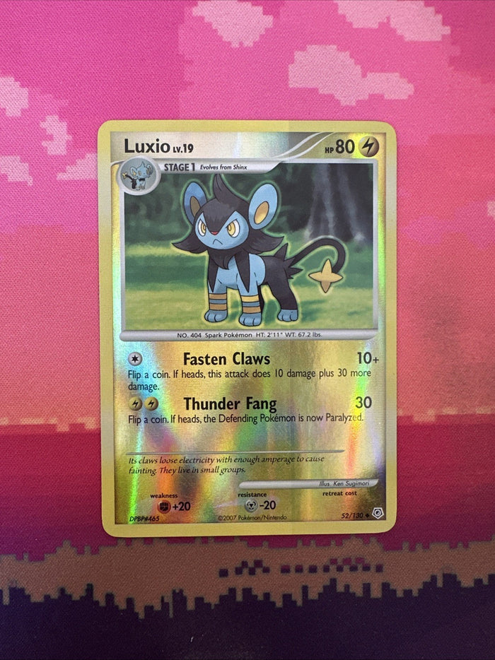 Pokemon Card Luxio Diamond & Pearl Reverse Holo 52/130 Near Mint