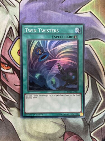 BOSH-EN067 Twin Twisters Super Rare 1st Edition NM Yugioh Card