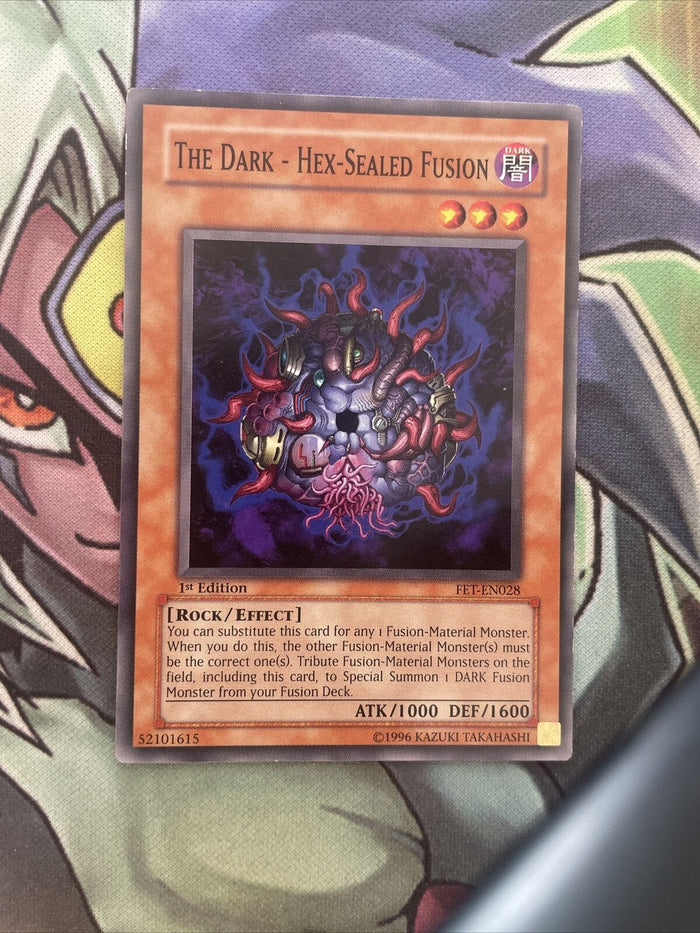 FET-EN028 The Dark - Hex-Sealed Fusion Common 1st Edition LP Yugioh Card