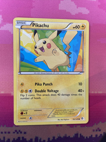 Pokemon Card Pikachu Boundaries Crossed Common 50/149 Near Mint