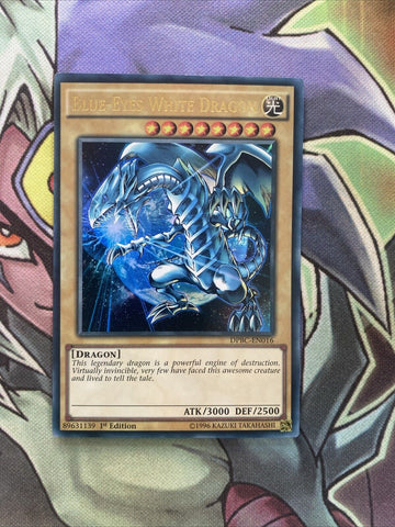 DPBC-EN016 Blue-Eyes White Dragon WORLD ART Ultra 1st Edition NM Yugioh Card