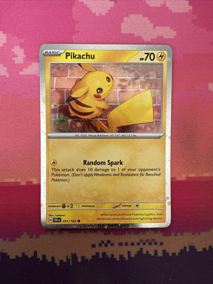 Pokemon Card Pikachu Temporal Forces Cosmo Holo 051/162 Near Mint