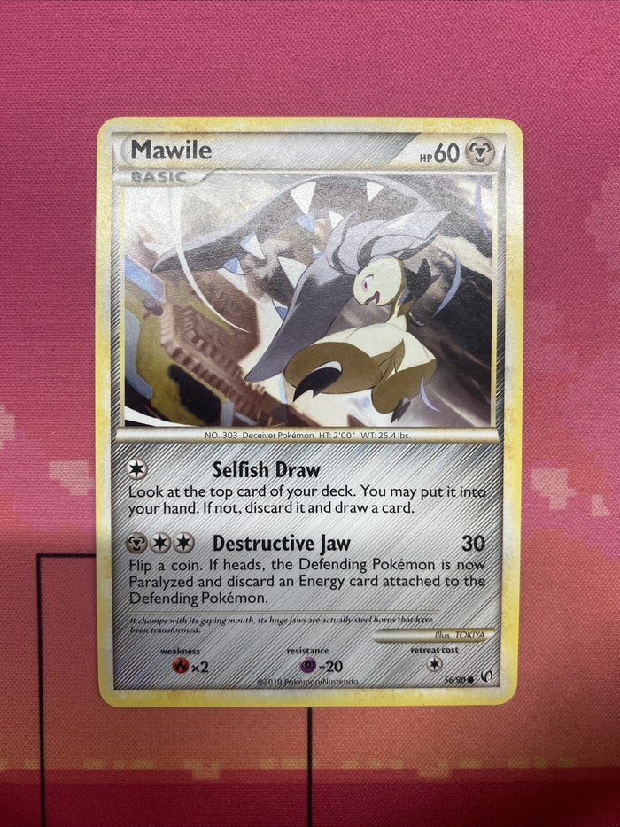 Pokemon Card Mawile Undaunted Common 56/90 Near Mint