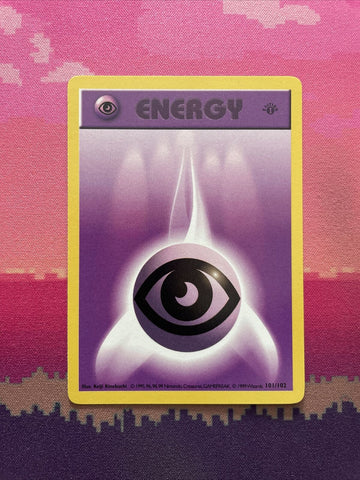 Pokemon Card Psychic Energy 1st Edition 101/102 Shadowless Base Set Near Mint