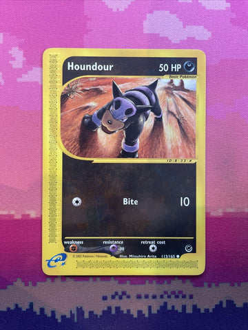 Pokemon Card Houndour Expedition Common 113/165 Near Mint