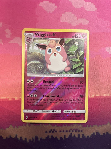 Pokemon Card Wigglytuff Lost Thunder Reverse Holo Rare 134/214 Near Mint