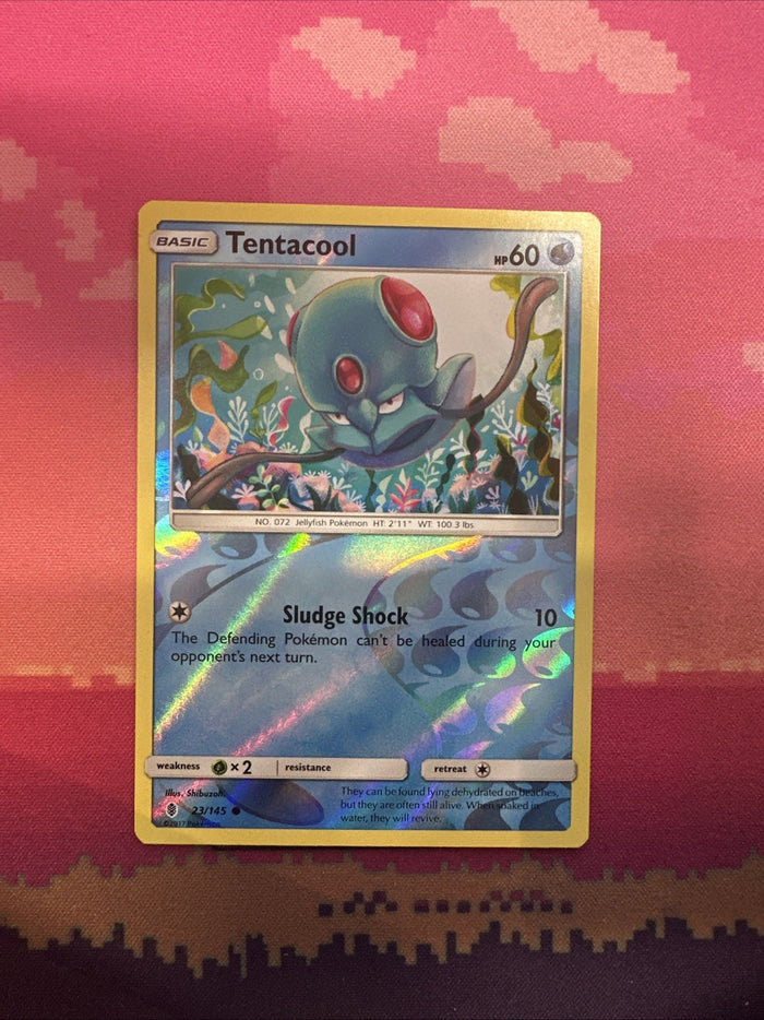 Pokemon Card Tentacool Guardians Rising Reverse Holo 23/145 Near Mint
