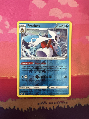Pokemon Card Froslass Chilling Reign Reverse Holo Rare 036/198 Near Mint
