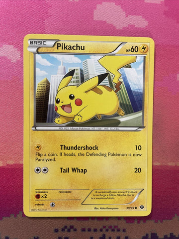 Pokemon Card Pikachu Next Destinies Common 39/99 Near Mint