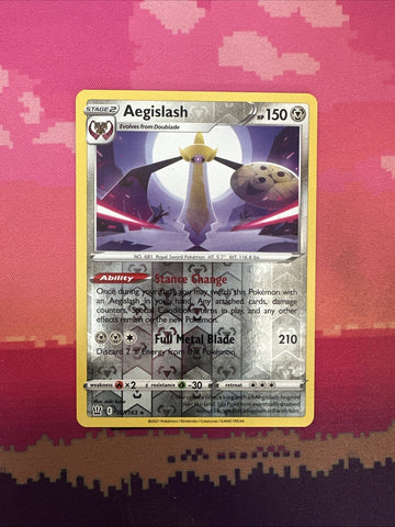 Pokemon Card Aegislash Battle Styles Reverse Holo Rare 107/163 Near Mint