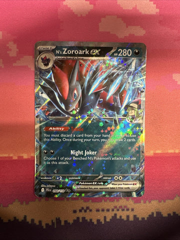 Pokemon Card N's Zoroark ex 098/159 Double Rare Journey Together Near Mint