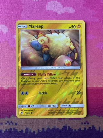 Pokemon Card Mareep Lost Thunder Reverse Holo 75/214 Near Mint