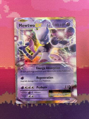 Pokemon Card Mewtwo EX 52/108 Ultra Rare Evolutions Near Mint