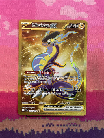Pokemon Card Miraidon ex 253/198 Hyper Rare Scarlet & Violet Near Mint