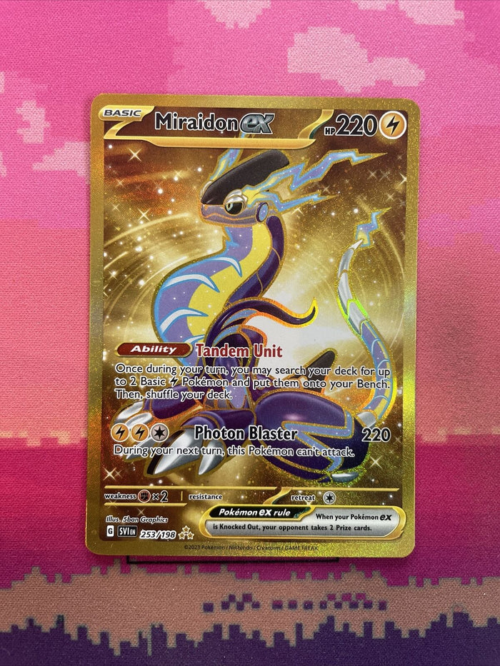 Pokemon Card Miraidon ex 253/198 Hyper Rare Scarlet & Violet Near Mint