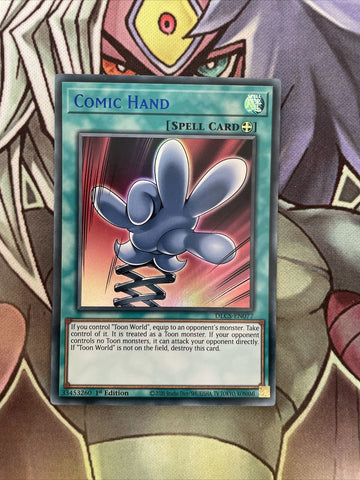 DLCS-EN077 Comic Hand Blue Ultra Rare 1st Edition NM Yugioh