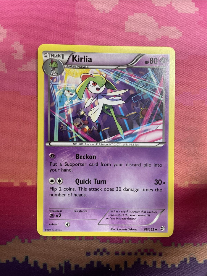 Pokemon Card Kirlia Breakthrough Uncommon 69/162 Near Mint