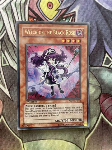 ABPF-EN012 Witch Of The Black Rose Ultra Rare 1st Edition NM Yugioh Card
