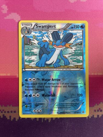Pokemon Card Swampert Primal Clash Reverse Holo Rare 35/160 Near Mint