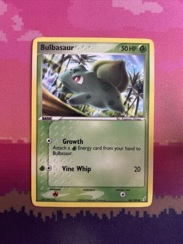Pokemon Card Bulbasaur EX Crystal Guardians Common 46/100 Near Mint