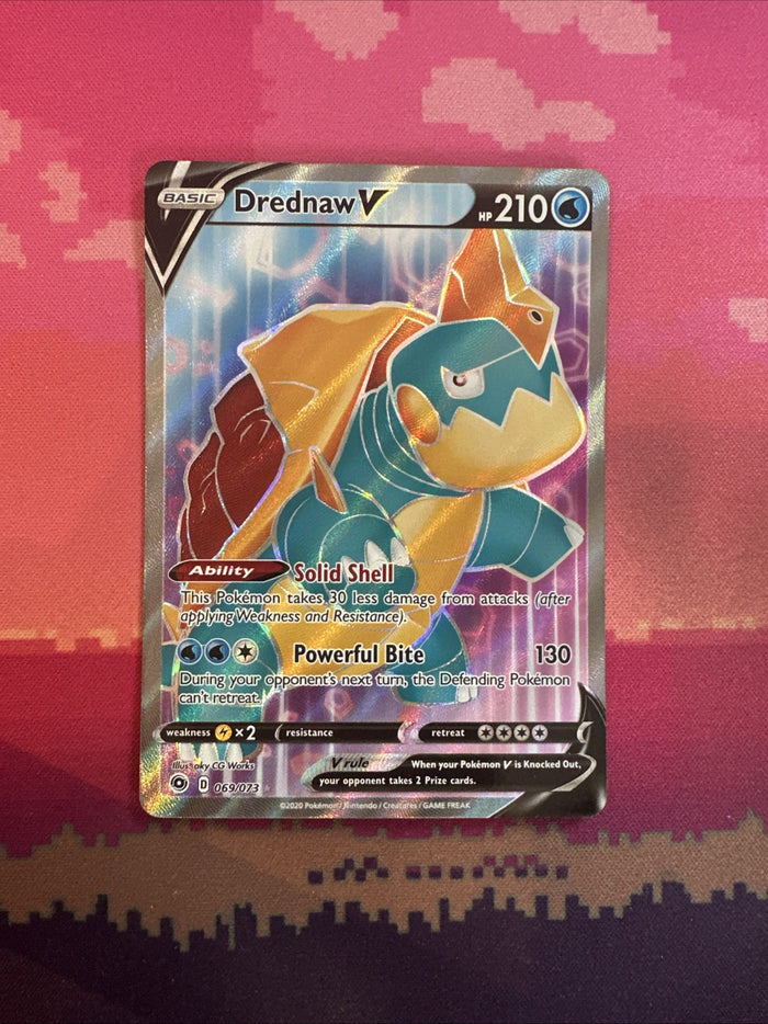 Pokemon Card Drednaw V 069/073 Champions Path Hidden Near Mint