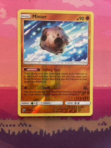 Pokemon Card Minior Celestial Storm Reverse Holo Uncommon 83/168 Near Mint