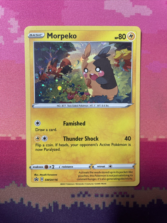 Pokemon Card Morpeko SWSH116 Black Star Promo Near Mint