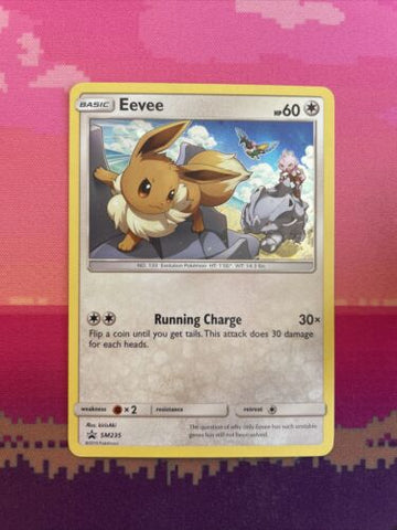 Pokemon Card Eevee SM235 Black Star Promo Holo Near Mint