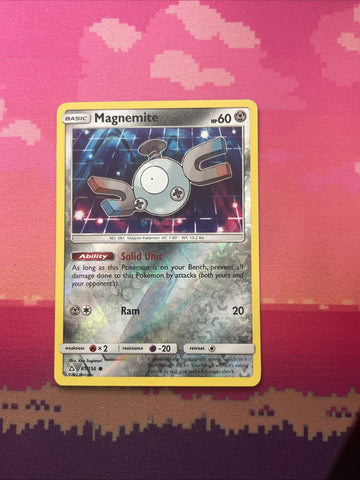 Pokemon Card Magnemite Ultra Prism Reverse Holo 81/156 Near Mint