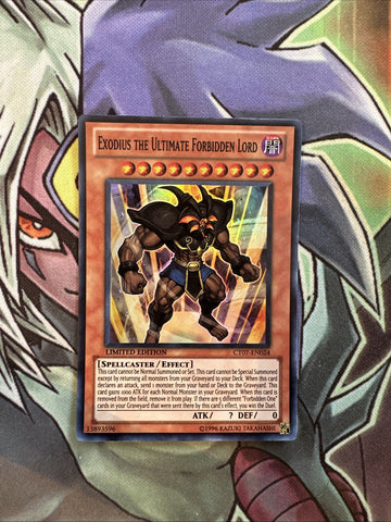 CT07-EN024 Exodius The Ultimate Forbidden Lord Super Lim Edition NM Yugioh Card