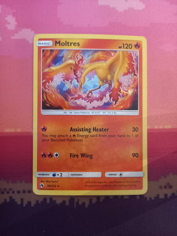 Pokemon Card Moltres Cracked Ice Holo Rare 38/214 Near Mint