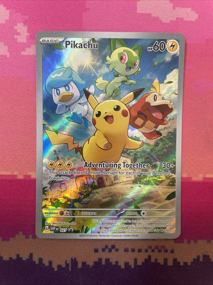 Pokemon Card Pikachu 027 Black Star Promo Near Mint