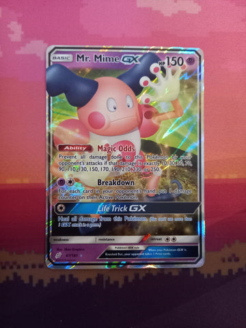 Pokemon Card Mr Mime GX 67/181 Ultra Rare Team Up Near Mint