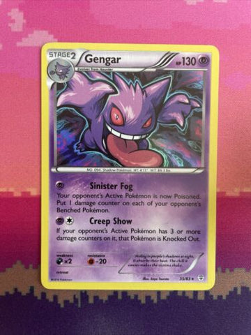 Pokemon Cards Gengar Generations Holo Rare 35/83 Near Mint