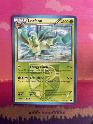 Pokemon Card Leafeon Plasma Freeze Rare Non Holo 11/116 Near Mint