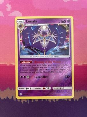 Pokemon Card Lunala Cosmic Eclipse Reverse Holo 102/236 Near Mint
