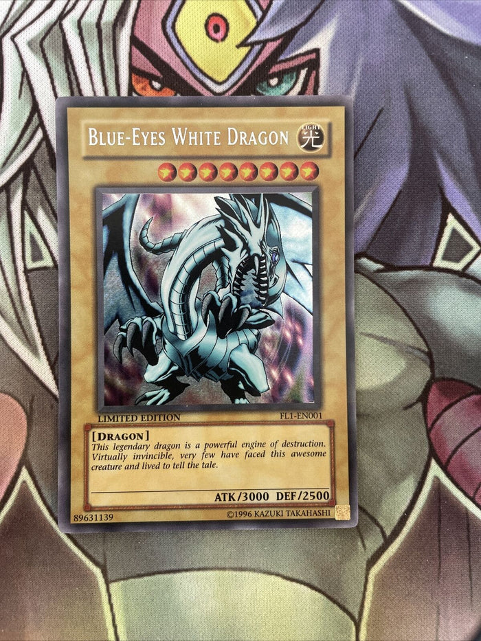 FL1-EN001 Blue-Eyes White Dragon Secret Rare LIMITED Edition NM Yugioh