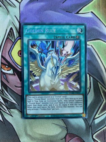 BLMR-EN035 Golden Rule Secret Rare 1st Edition NM Yugioh Card