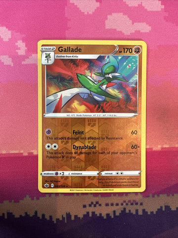 Pokemon Card Gallade Chilling Reign Reverse Holo Rare 081/198 Near Mint
