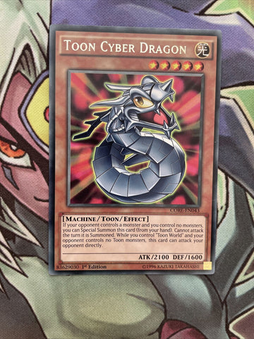 CORE-EN043 Toon Cyber Dragon Rare 1st Edition NM Yugioh Card