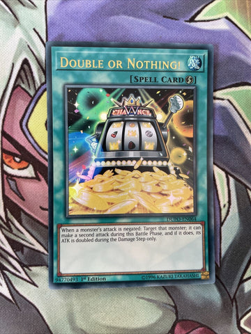 DUPO-EN064 Double Or Nothing! Ultra Rare 1st Edition NM Yugioh Card